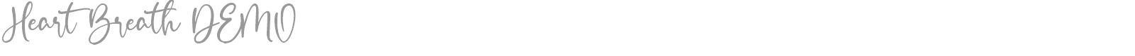 Heart Breath font preview